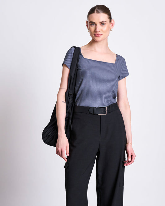 T-shirt  en tencel | bleu "arima - turbulence"