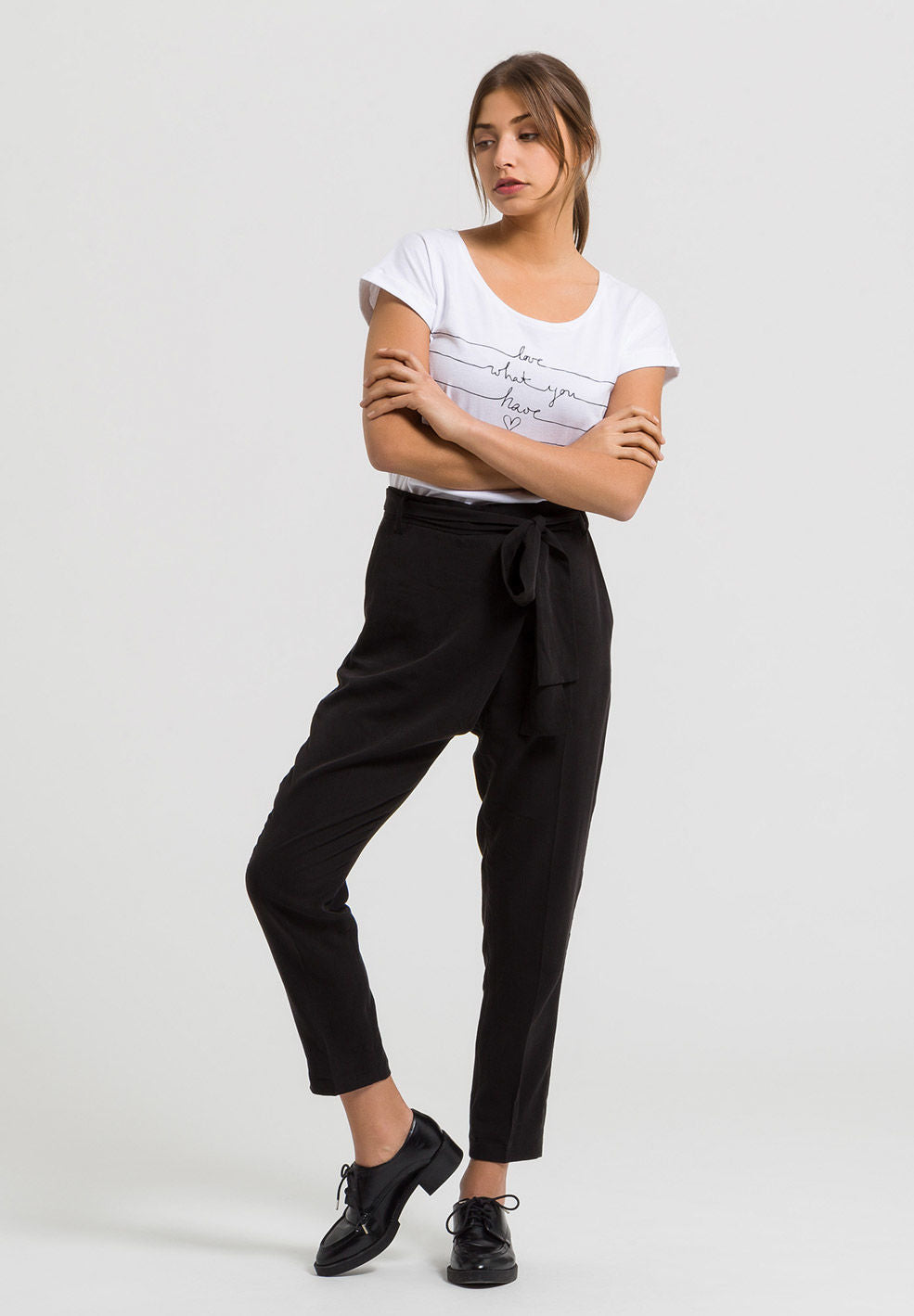 Pantalon noir en tencel - Jolena