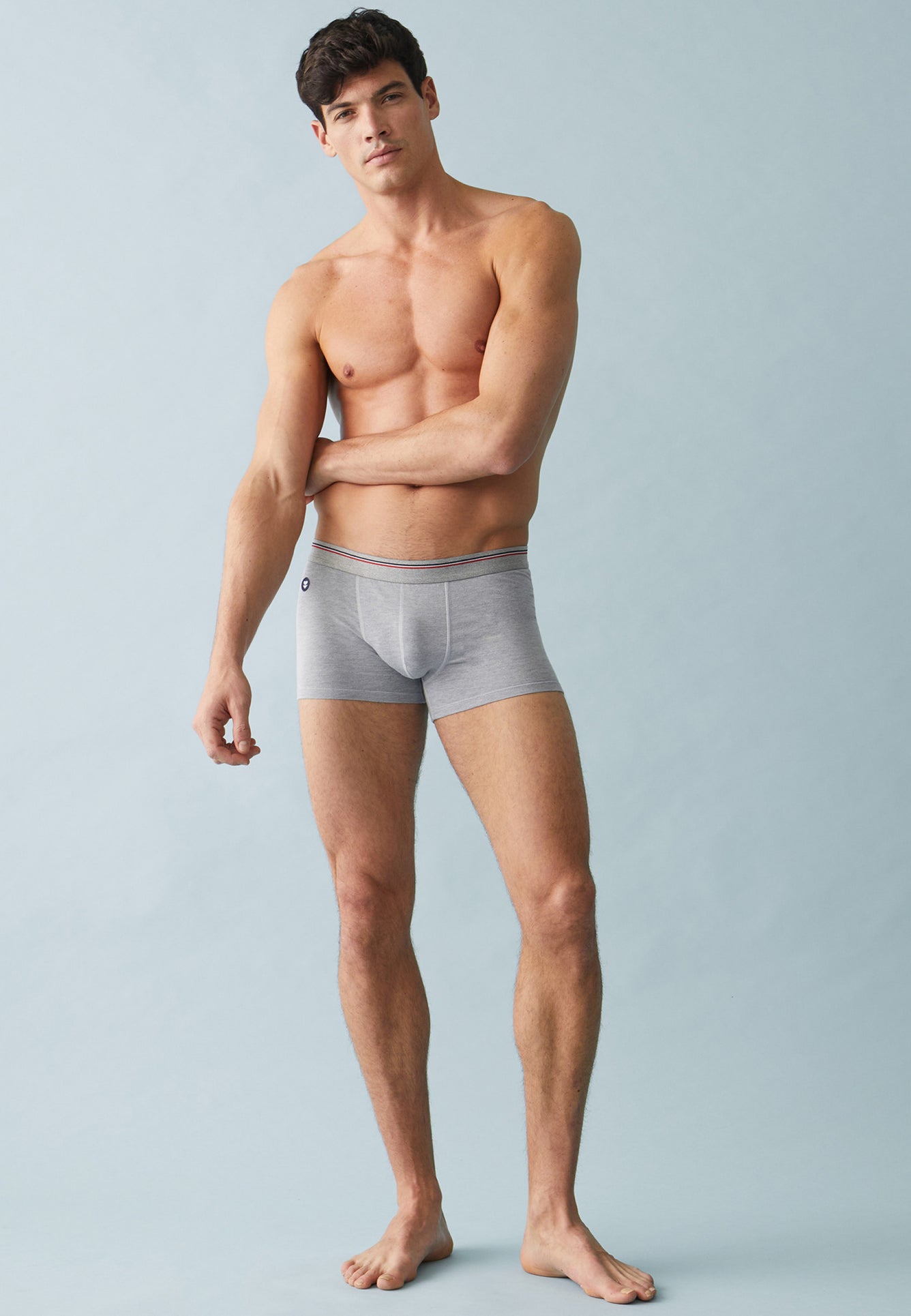 Boxer made in France en lyocell et coton | gris "samuel gris"
