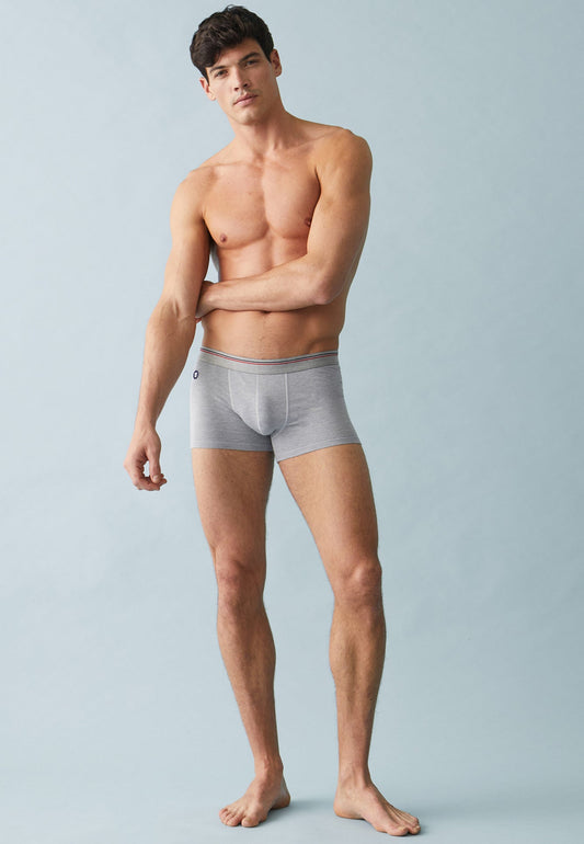 Boxer made in France en lyocell et coton | gris "samuel gris"