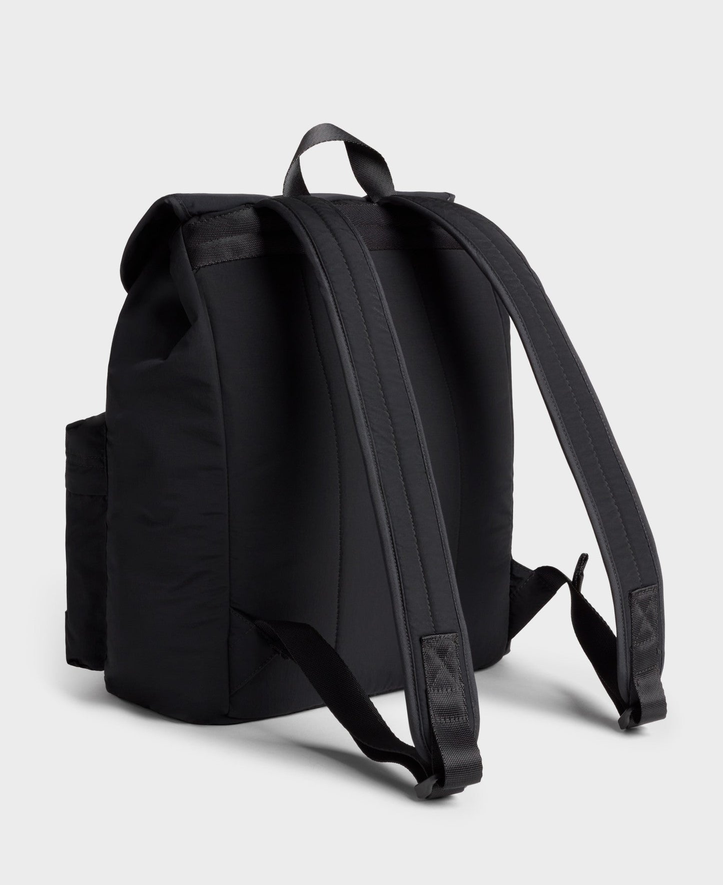 Sac à dos en matière recyclée déperlante | Noir "midnight backpack"