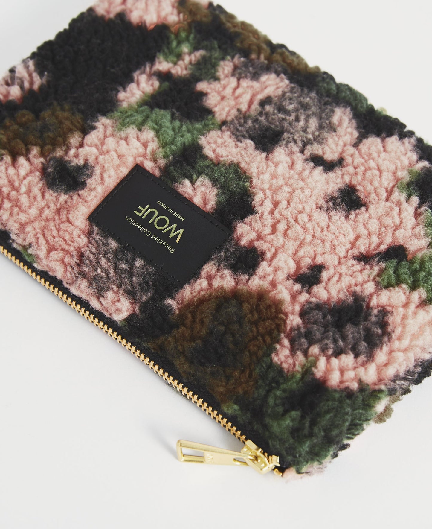 pochette en matières recyclées | motif fleuri "margot pouch"