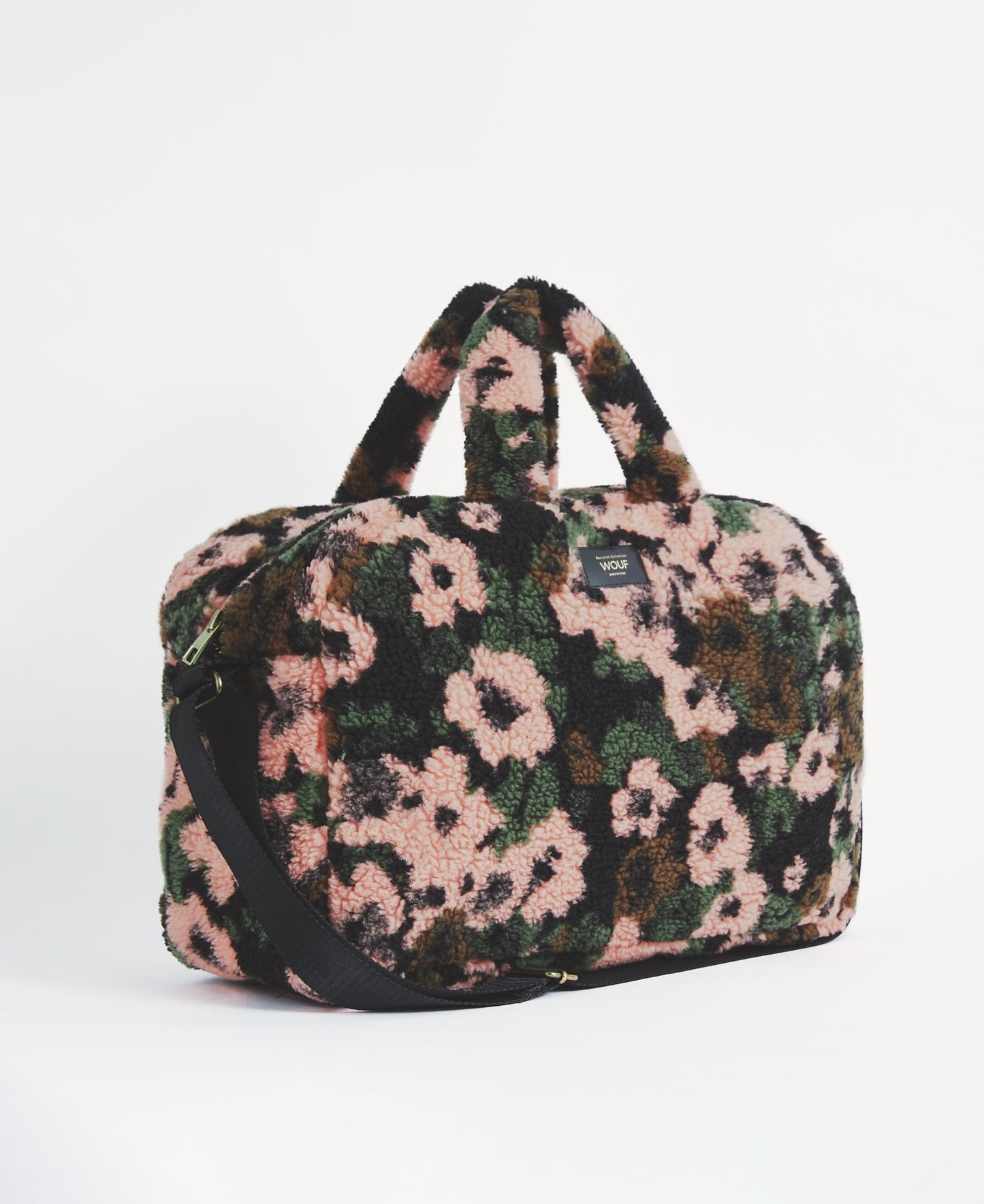 Sac weekend en matières recyclées | motif fleuri "margot weekend bag"
