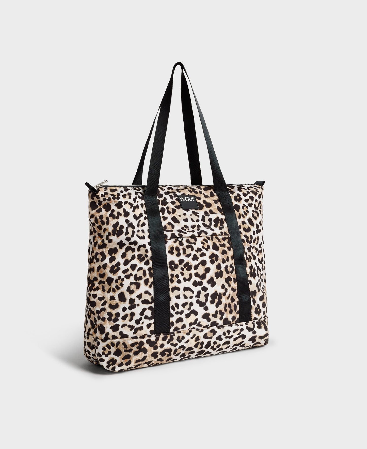 Tote bag en matière recyclée déperlante | léopard "kim tote bag"