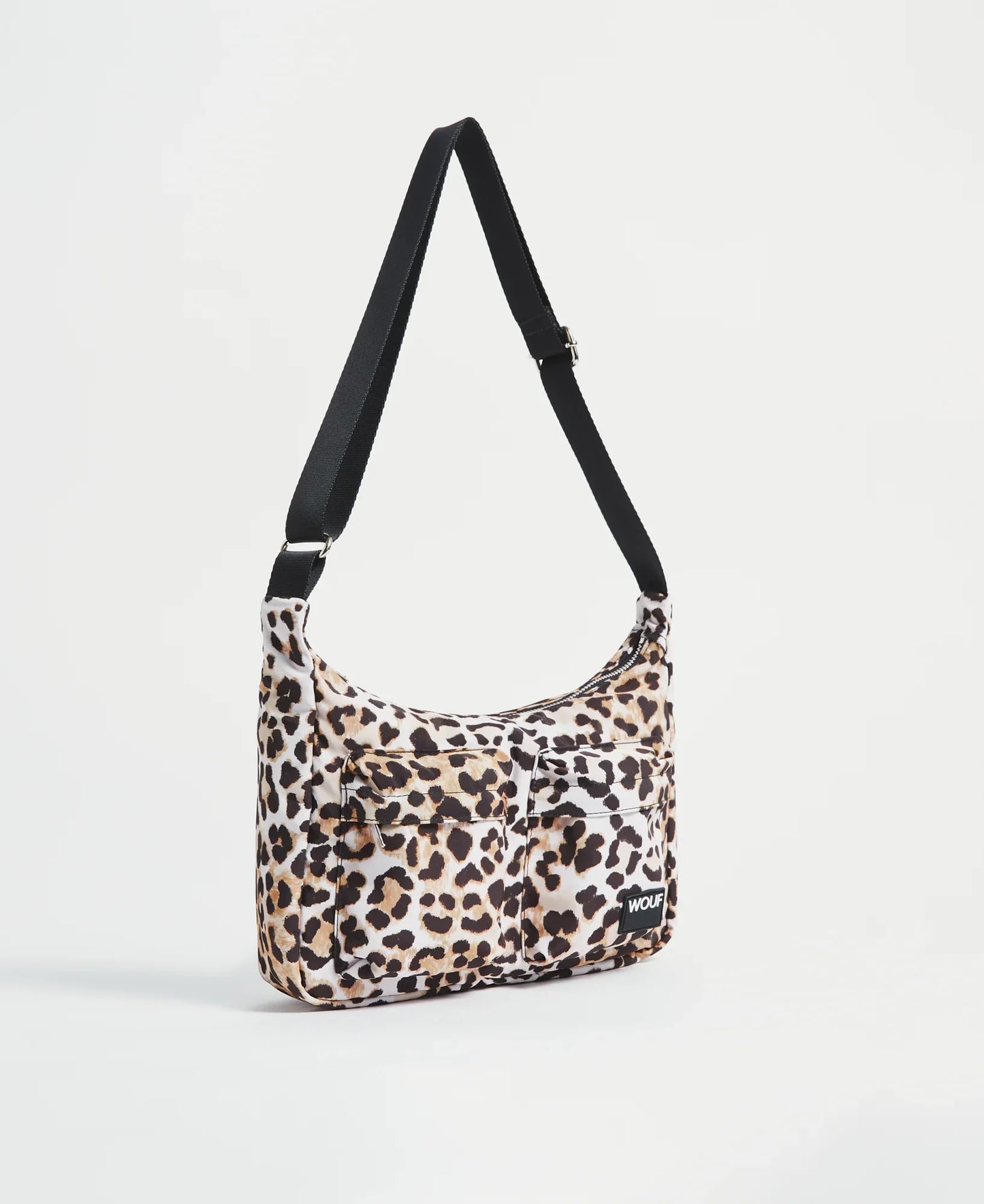 Banane motif léopard en matière recyclée | multicolore "kim crossbody bag léopard"