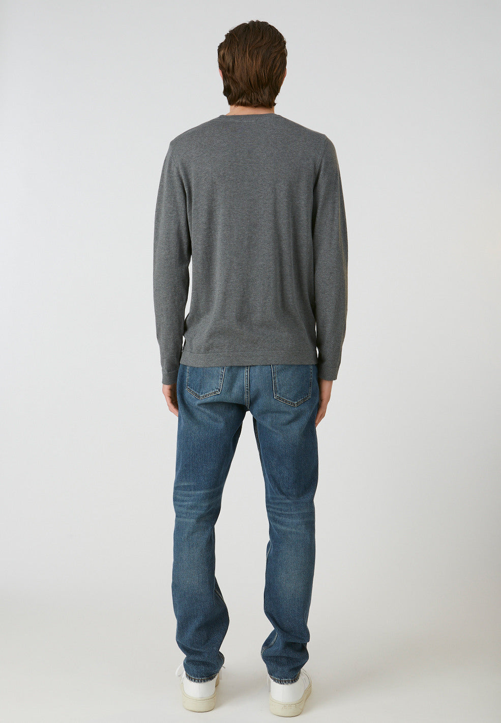 Pull gris en coton bio - Laado