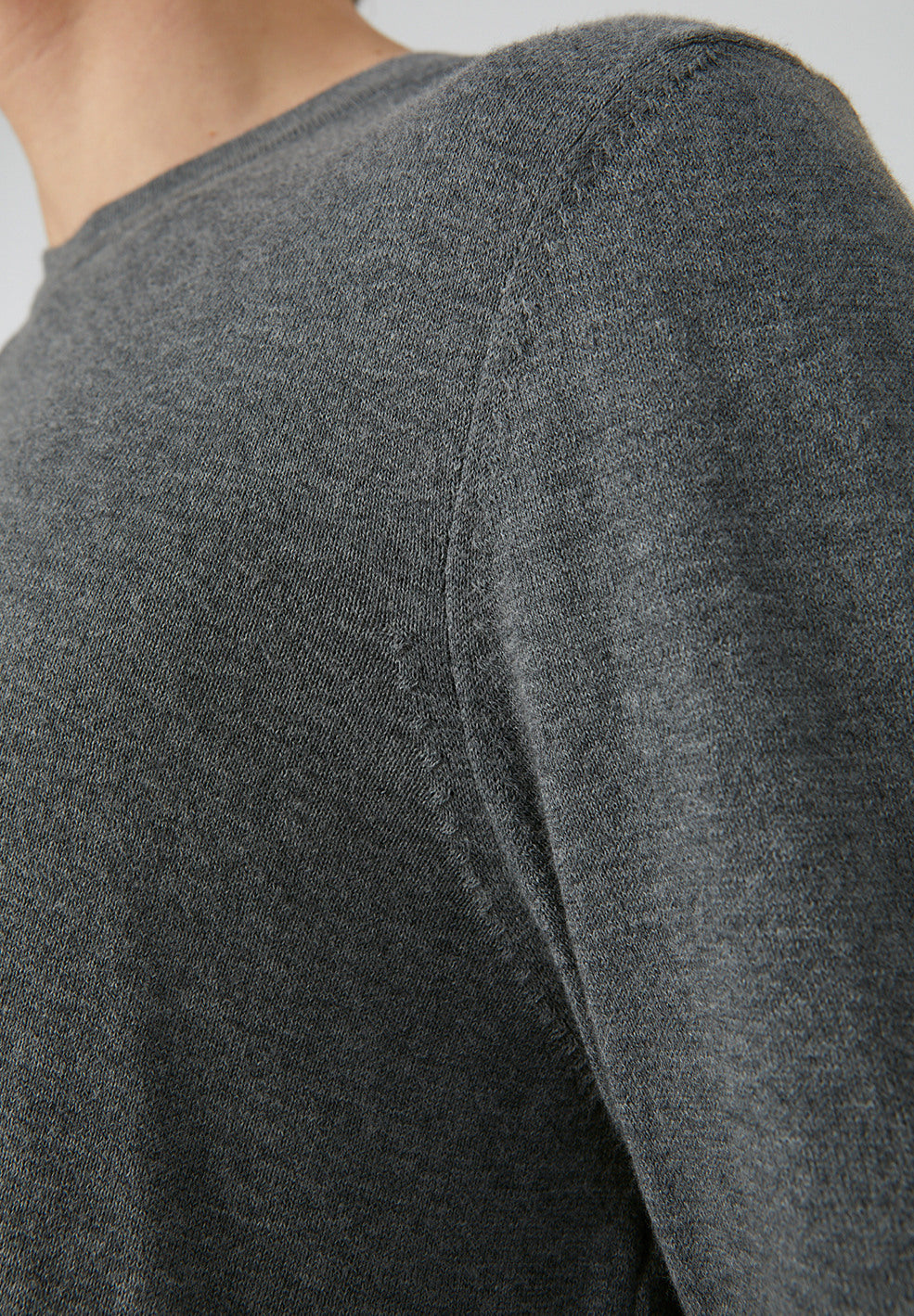 Pull gris en coton bio - Laado