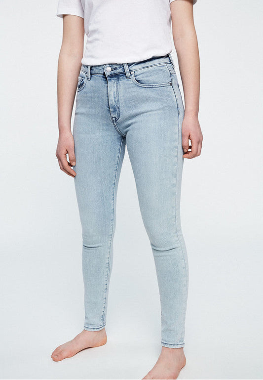 Jean skinny bleu clair en coton bio et tencel - Tillaa