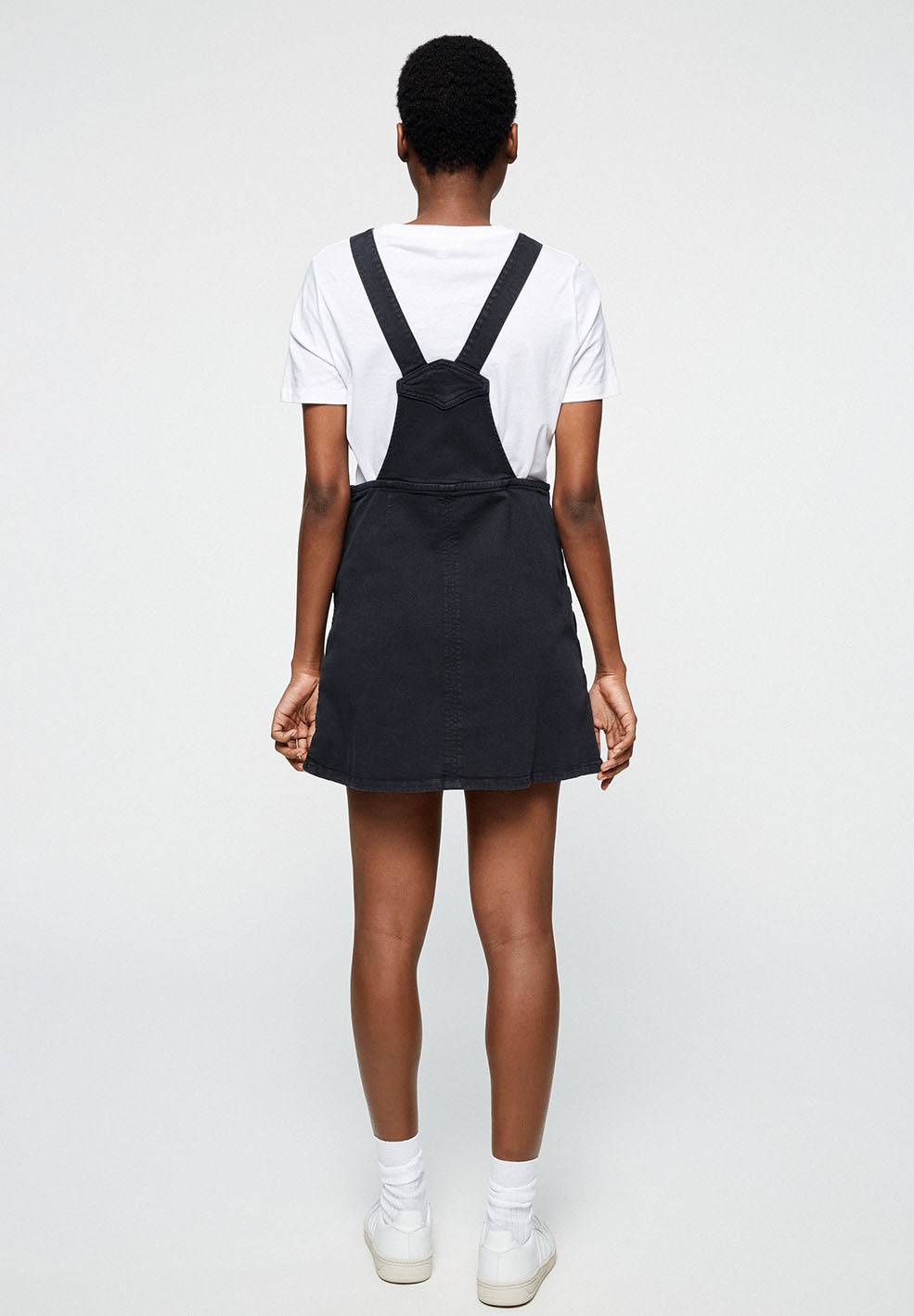 Robe bleue marine en coton bio - irisaa