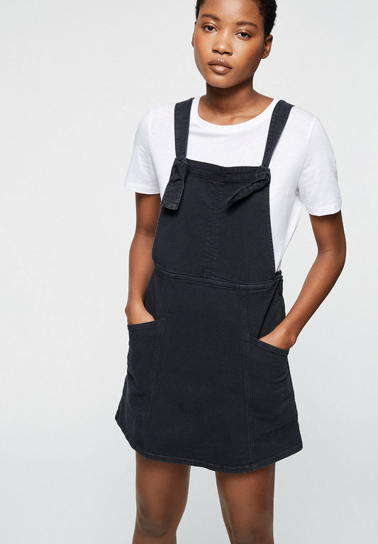 Robe bleue marine en coton bio - irisaa
