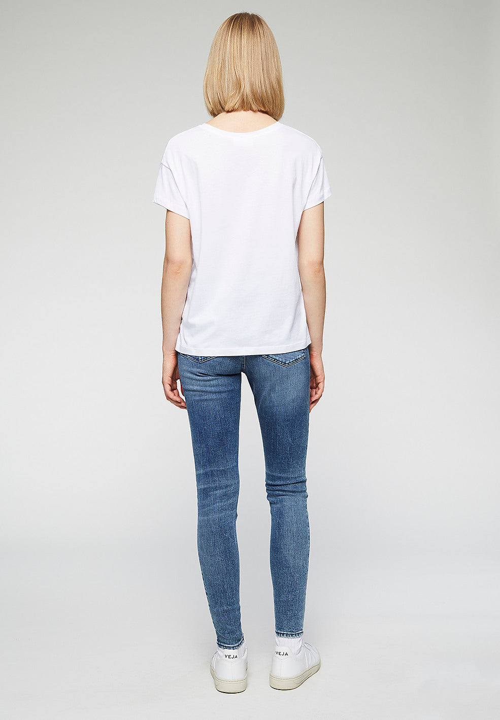 T-shirt imprimé blanc en coton bio - Nelaa