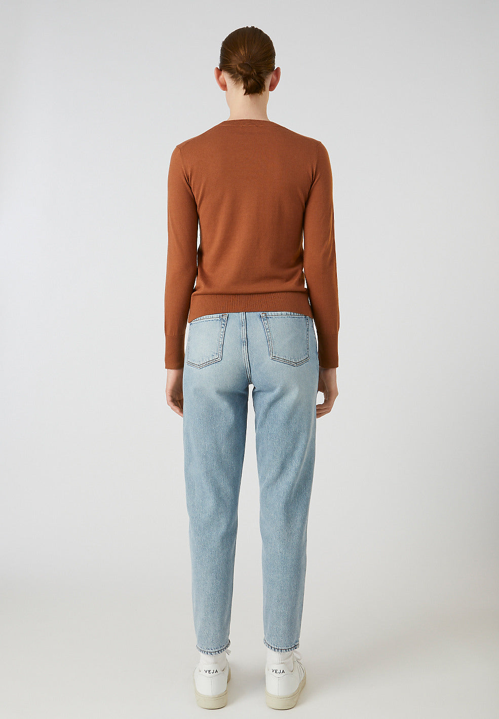 Pull marron en tencel et coton bio - aalice