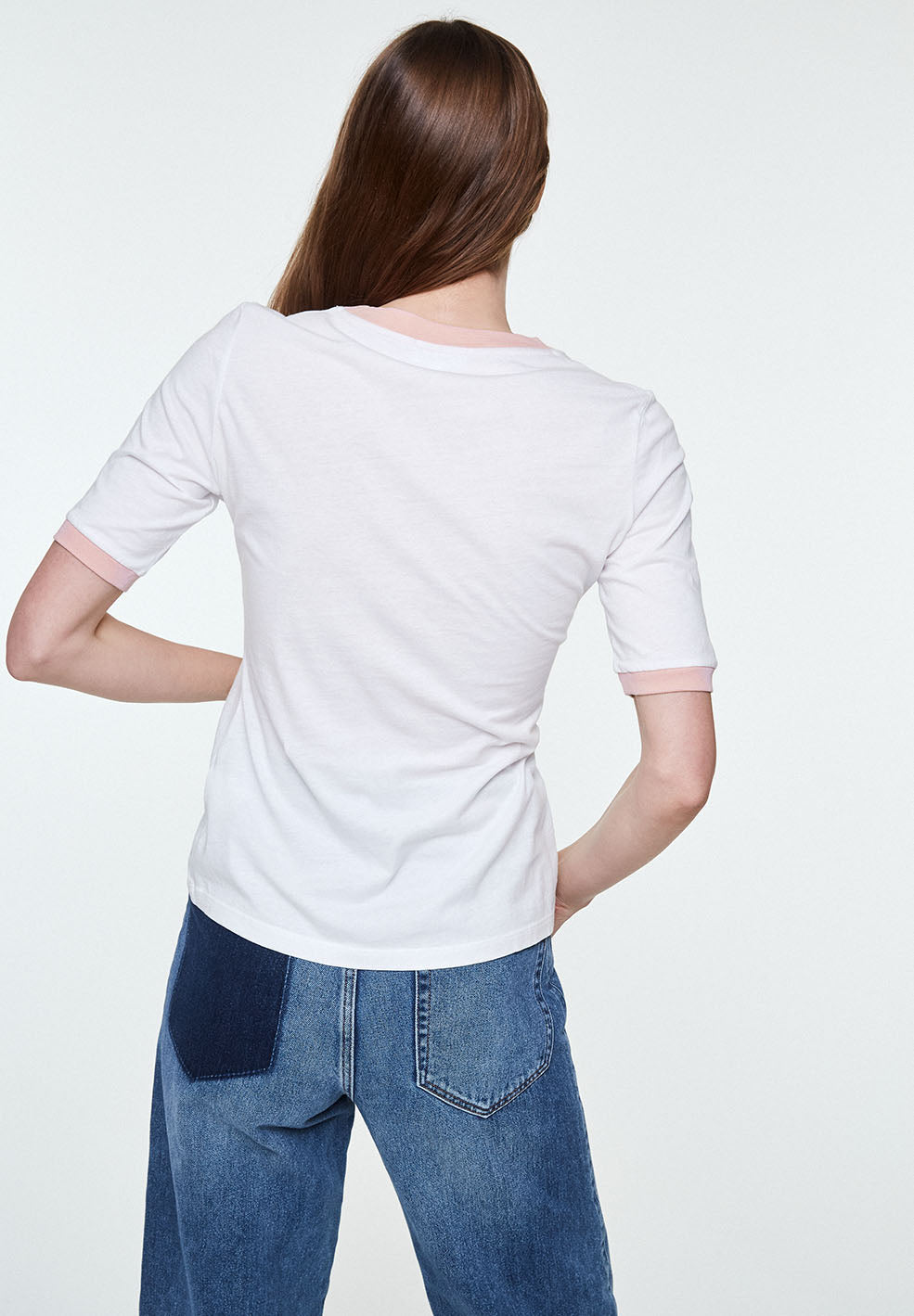 T-shirt imprimé blanc en coton bio - Emmaa diversity