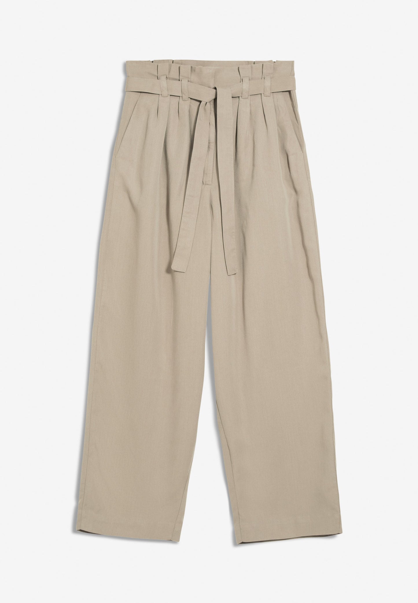 Pantalon ample beige en tencel - timeaa light desert