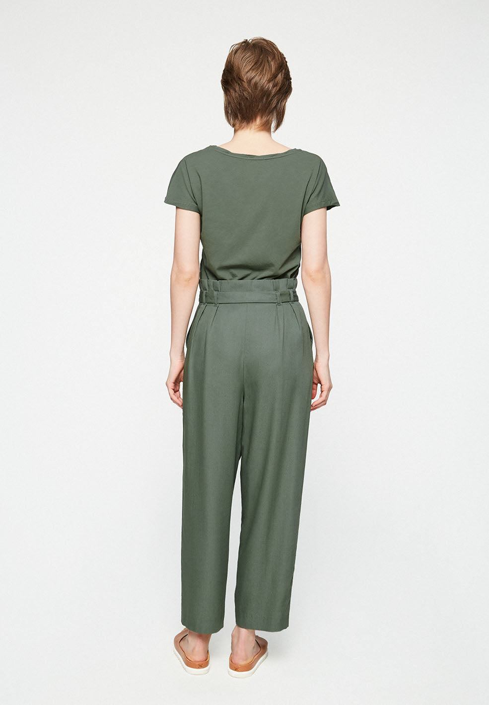 Pantalon kaki en tencel - Timeaa