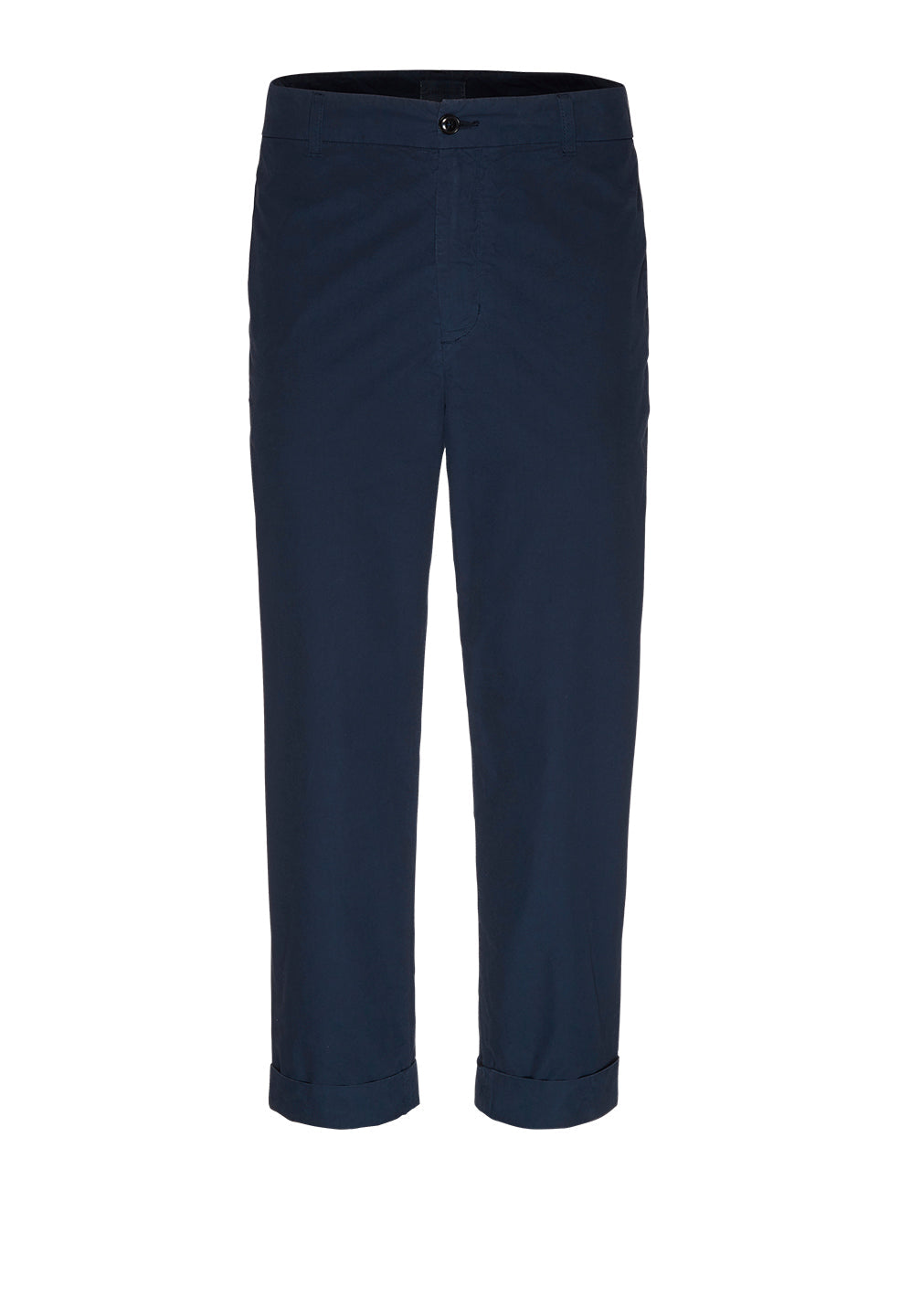 Chino ample marine en coton bio - Taadeo