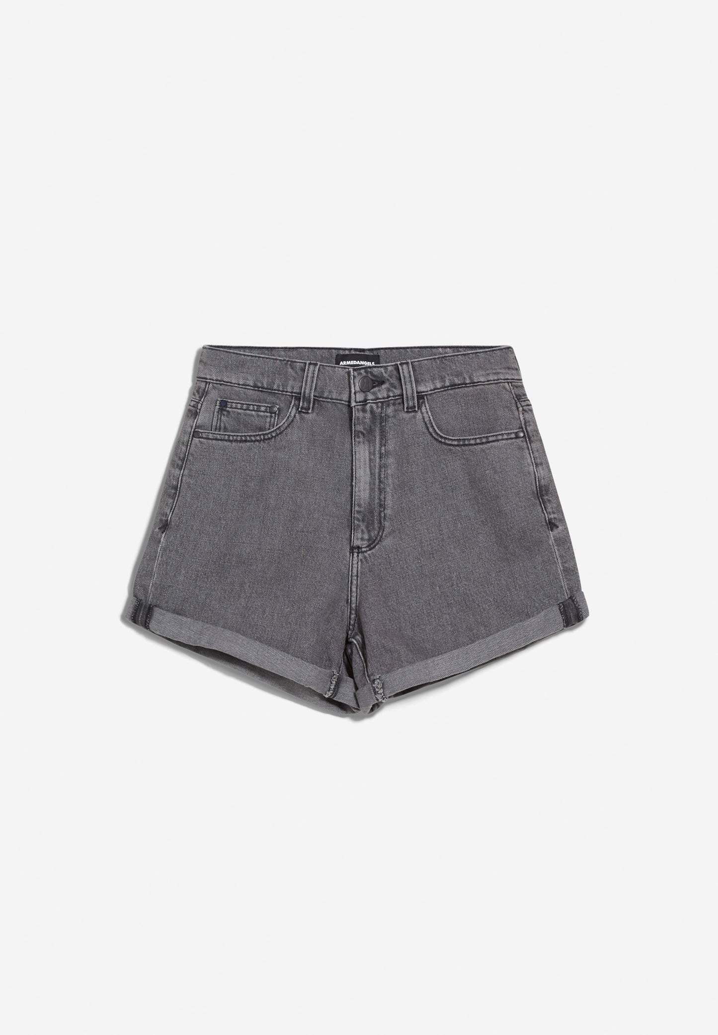 Short en jean gris foncé en coton bio - silvaa farrow