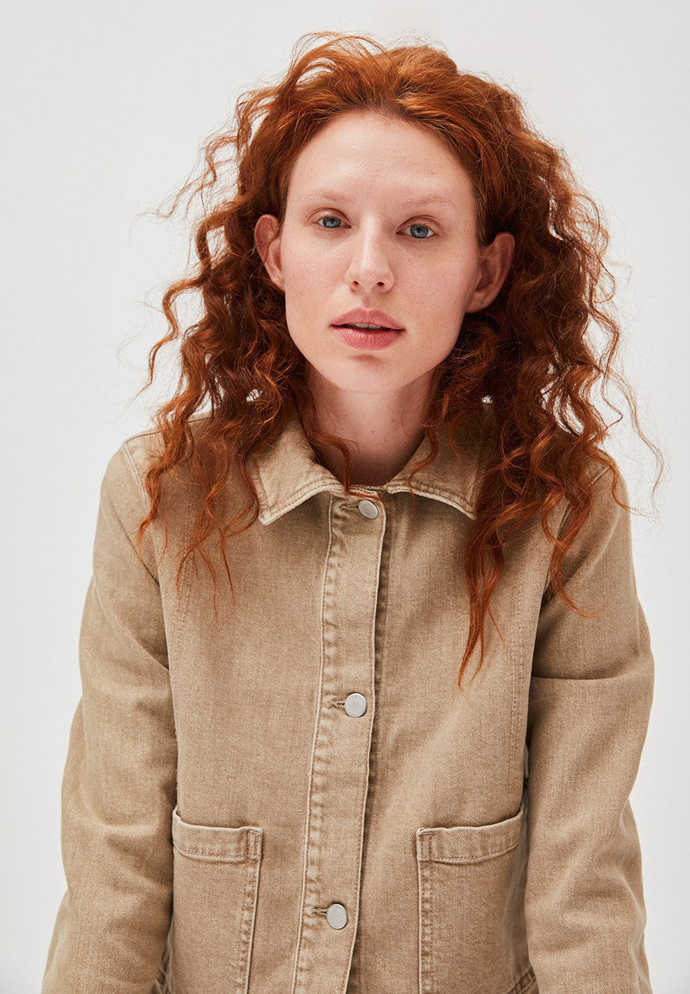 Veste beige en coton bio - Maalia