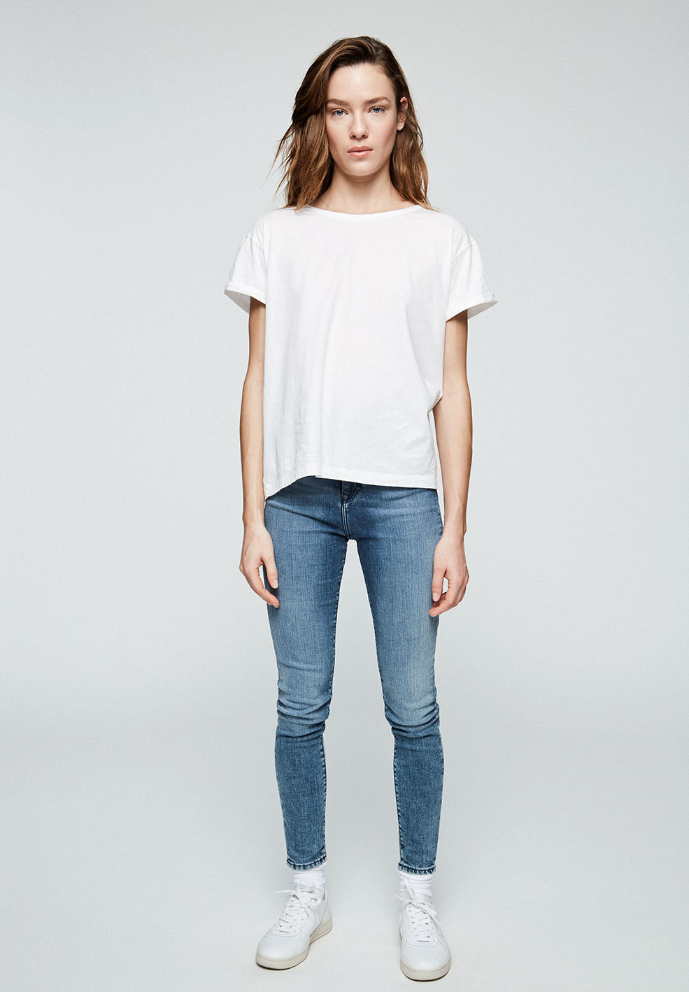 T-shirt avec nœuds blanc en coton bio - Ilkaa
