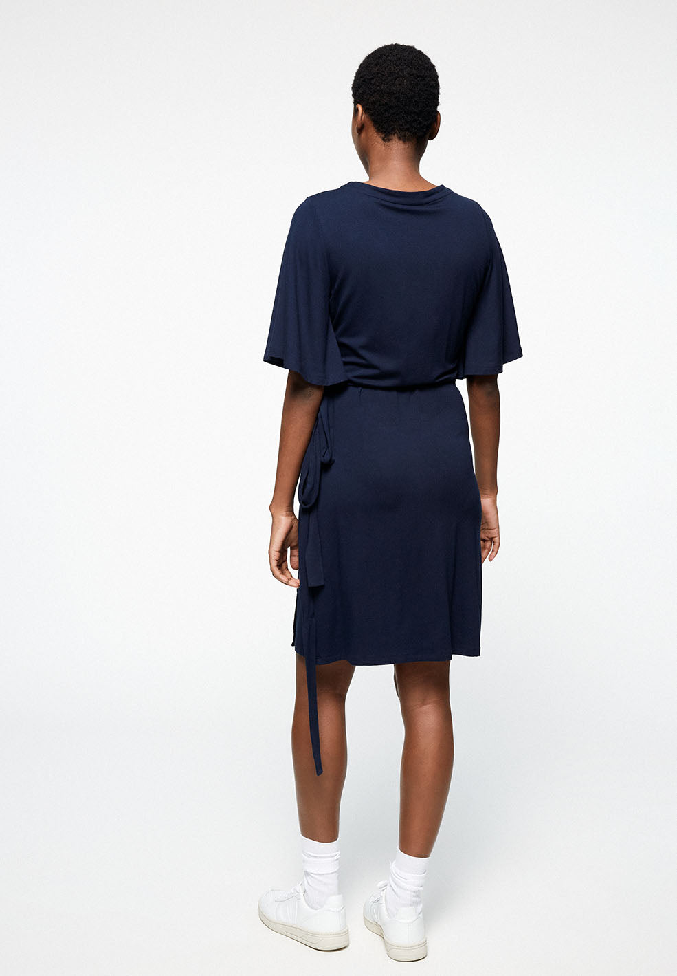 Robe marine en lenzing - Monaa