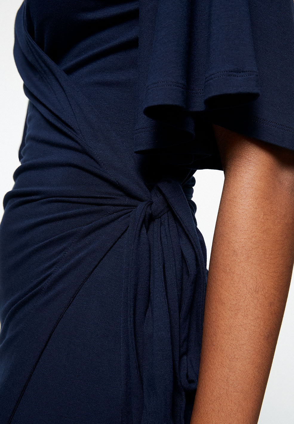 Robe marine en lenzing - Monaa