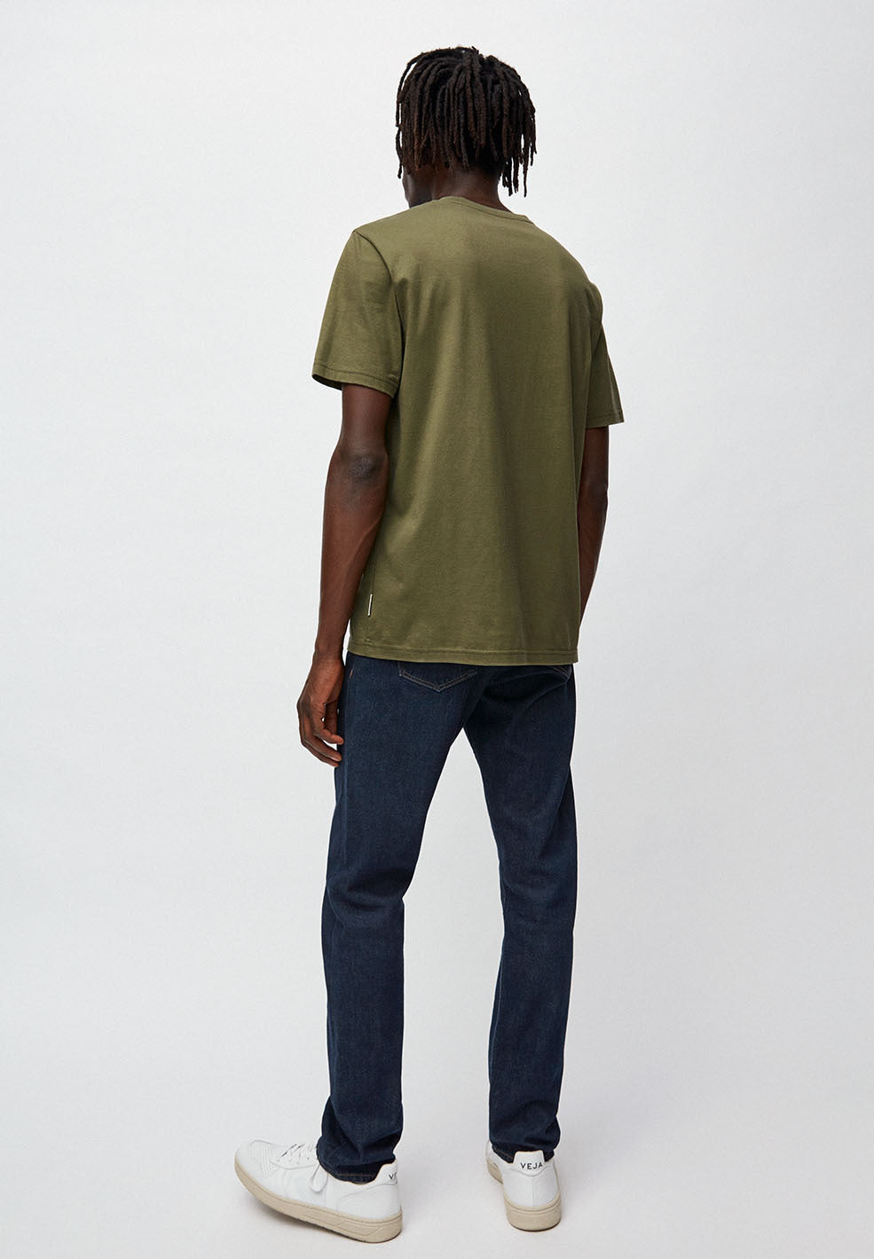 T-shirt en coton bio | Kaki "jaames kaki"