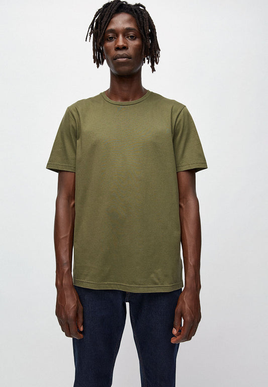 T-shirt en coton bio | Kaki "jaames kaki"