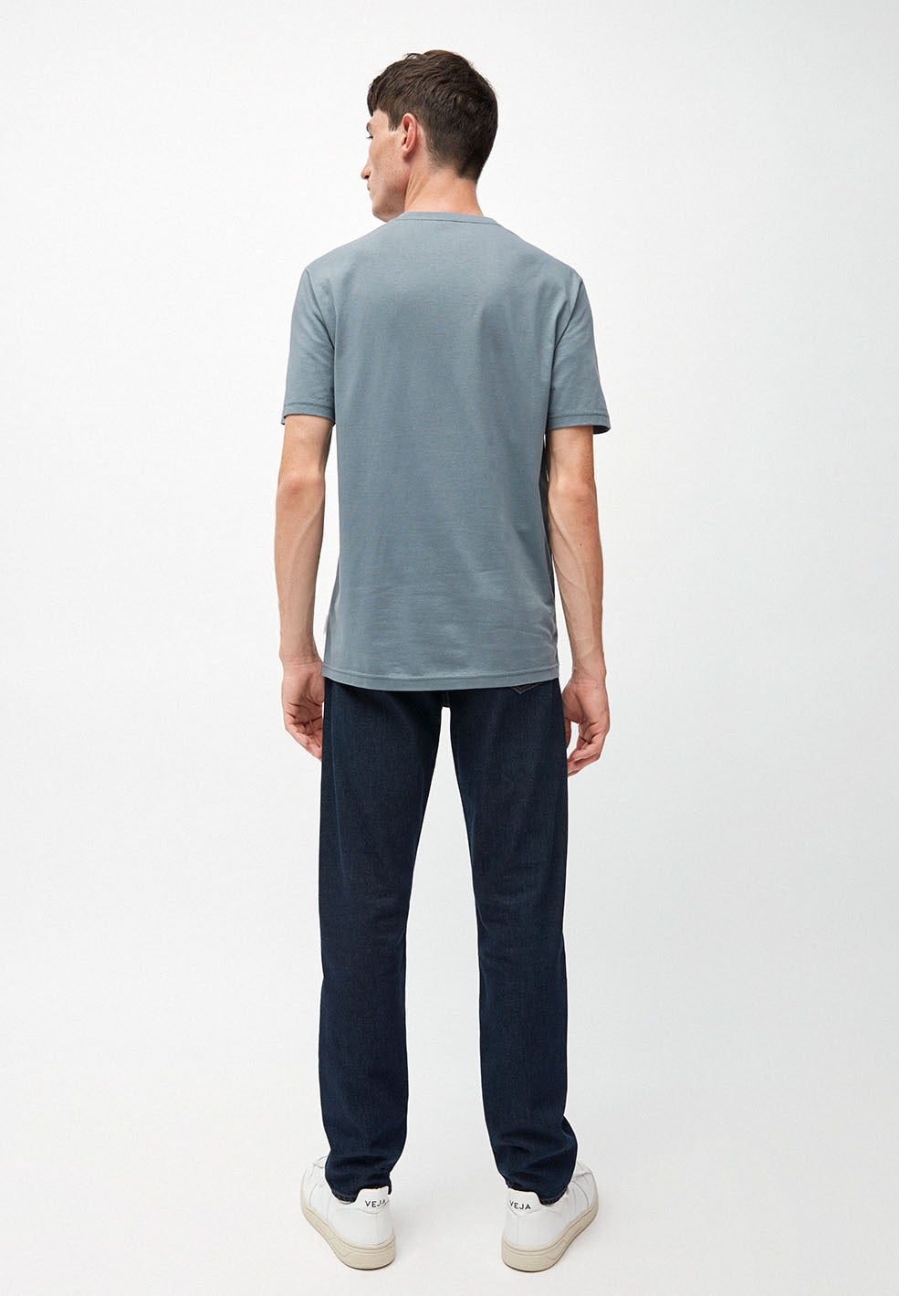 T-shirt bleu en coton bio - jaames