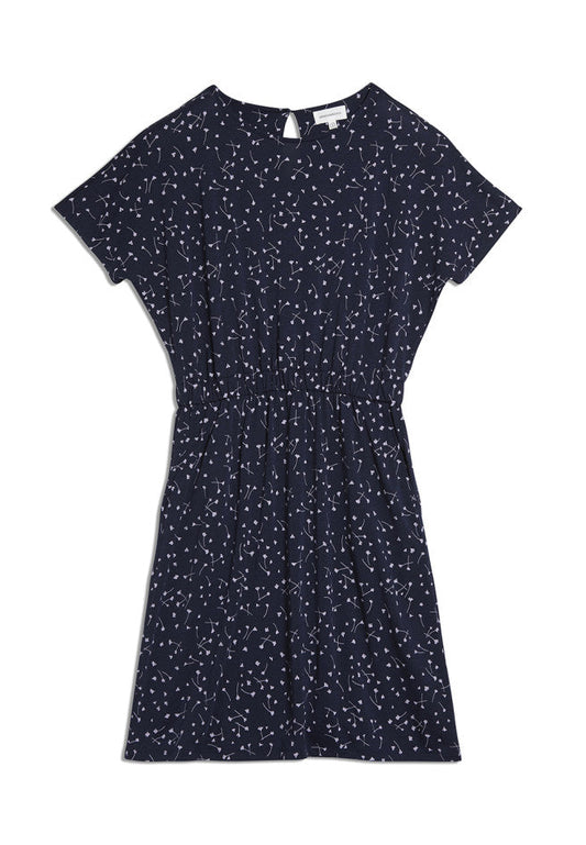 Robe marine à motifs fleuris - Tadinaa