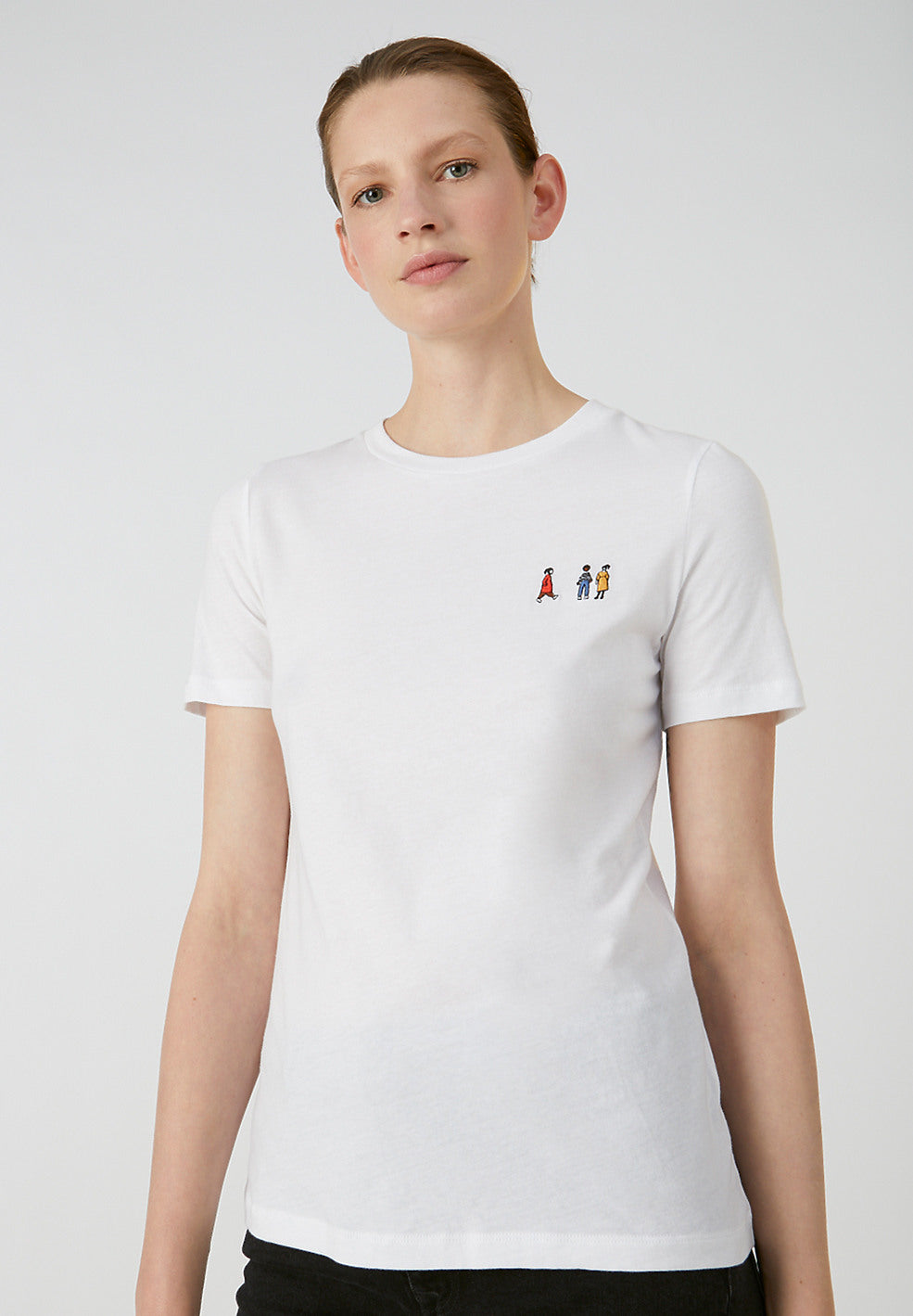 T-shirt blanc en coton bio - Lidaa Girls