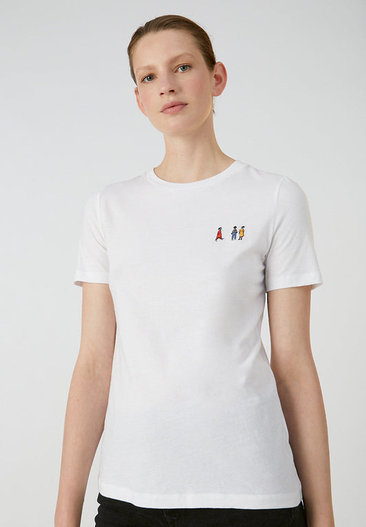 T-shirt blanc en coton bio - Lidaa Girls