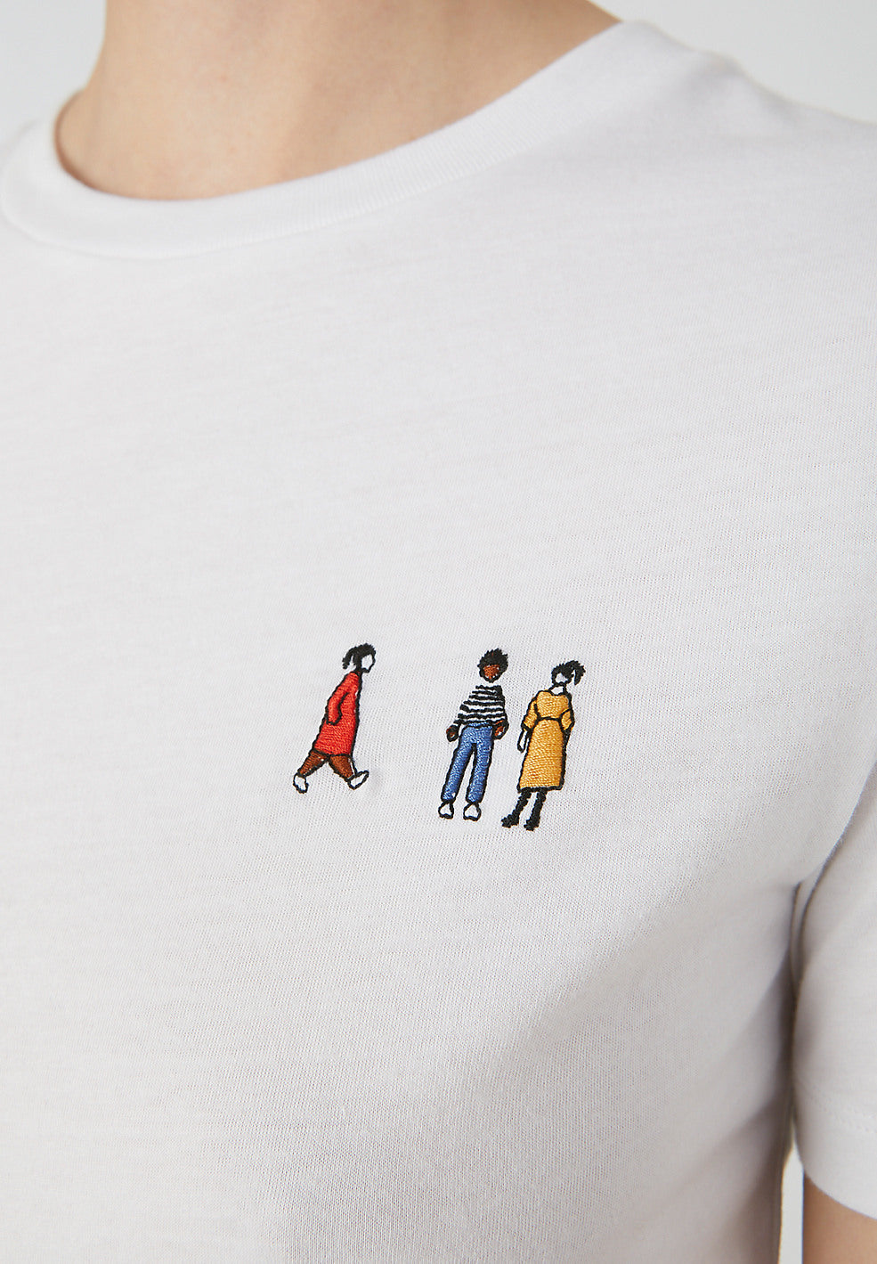 T-shirt blanc en coton bio - Lidaa Girls