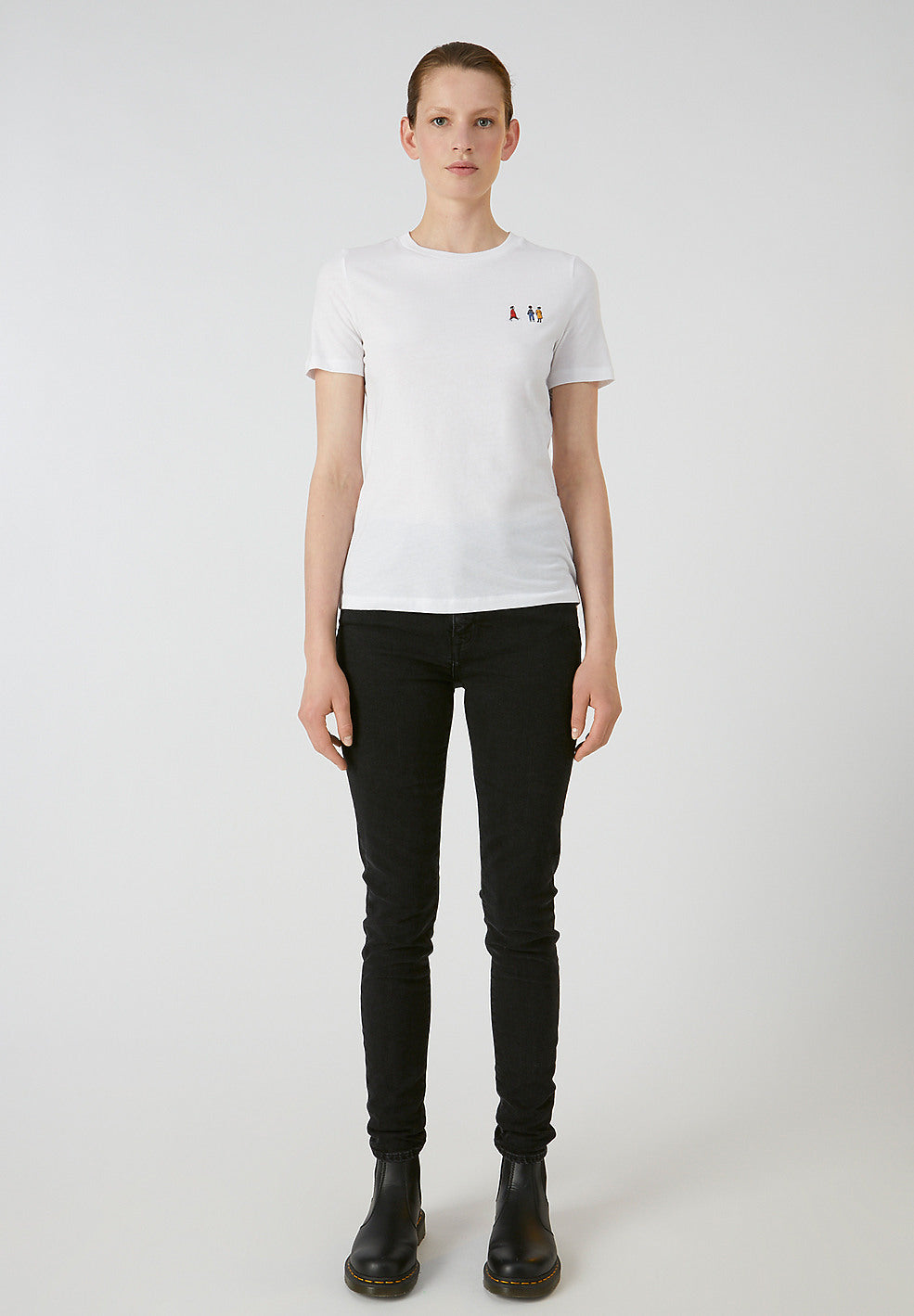 T-shirt blanc en coton bio - Lidaa Girls
