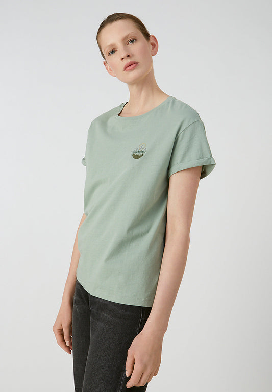 T-shirt vert en coton bio - Naalin Girl Scout