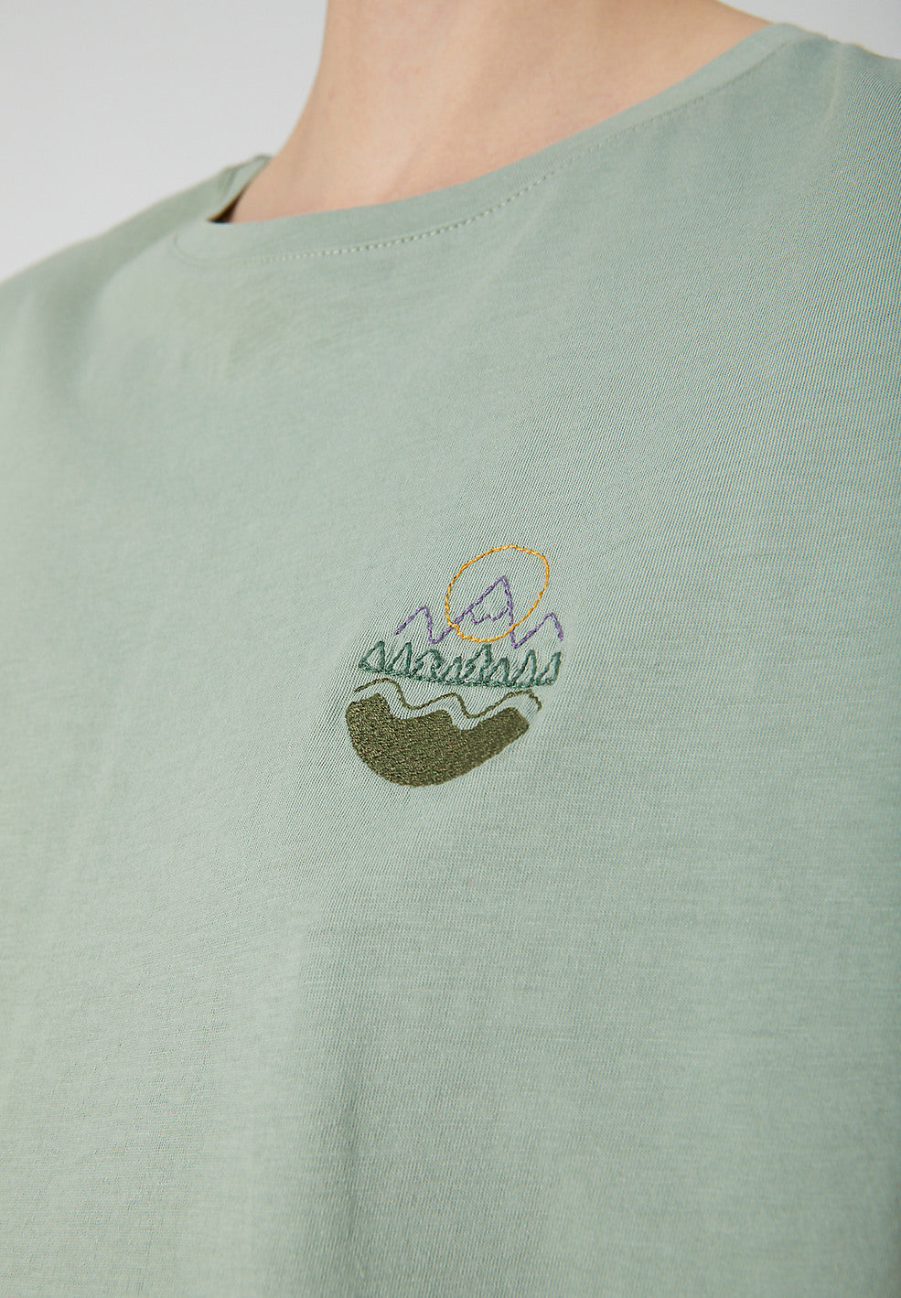 T-shirt vert en coton bio - Naalin Girl Scout