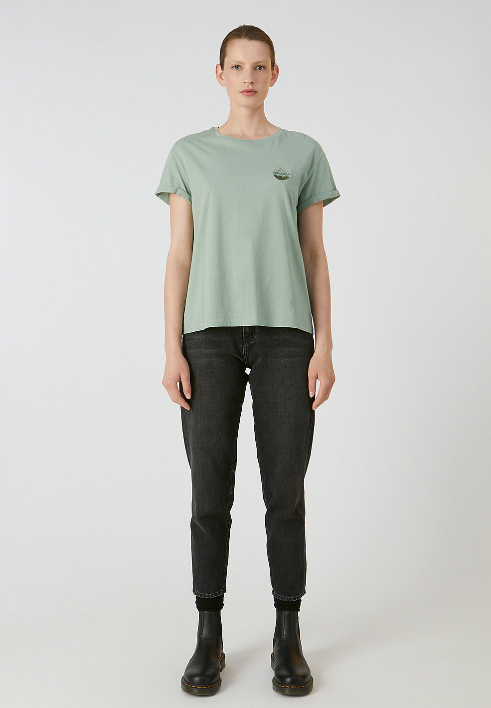 T-shirt vert en coton bio - Naalin Girl Scout