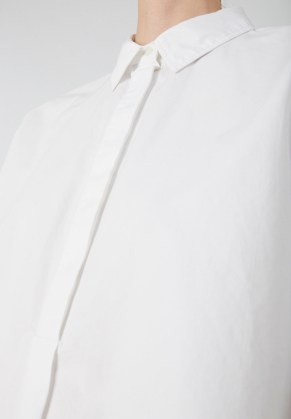 Blouse blanche en coton bio - saimaa
