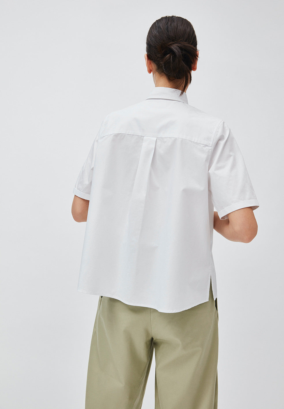 Blouse blanche en coton bio - saimaa