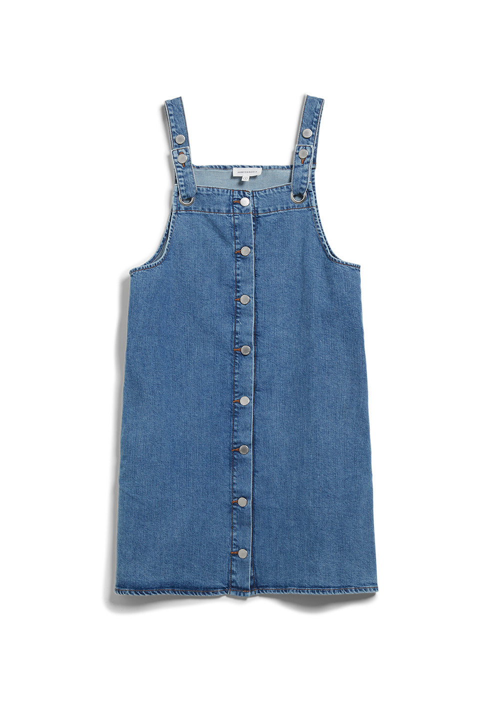Robe salopette en jean bleu en coton bio - DAINAA