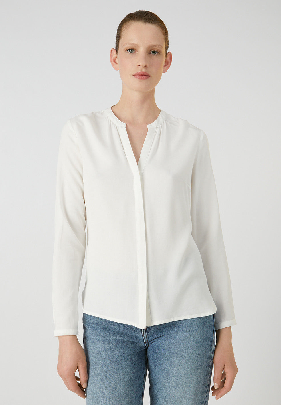 Blouse blanche en lenzing - Sylviaa