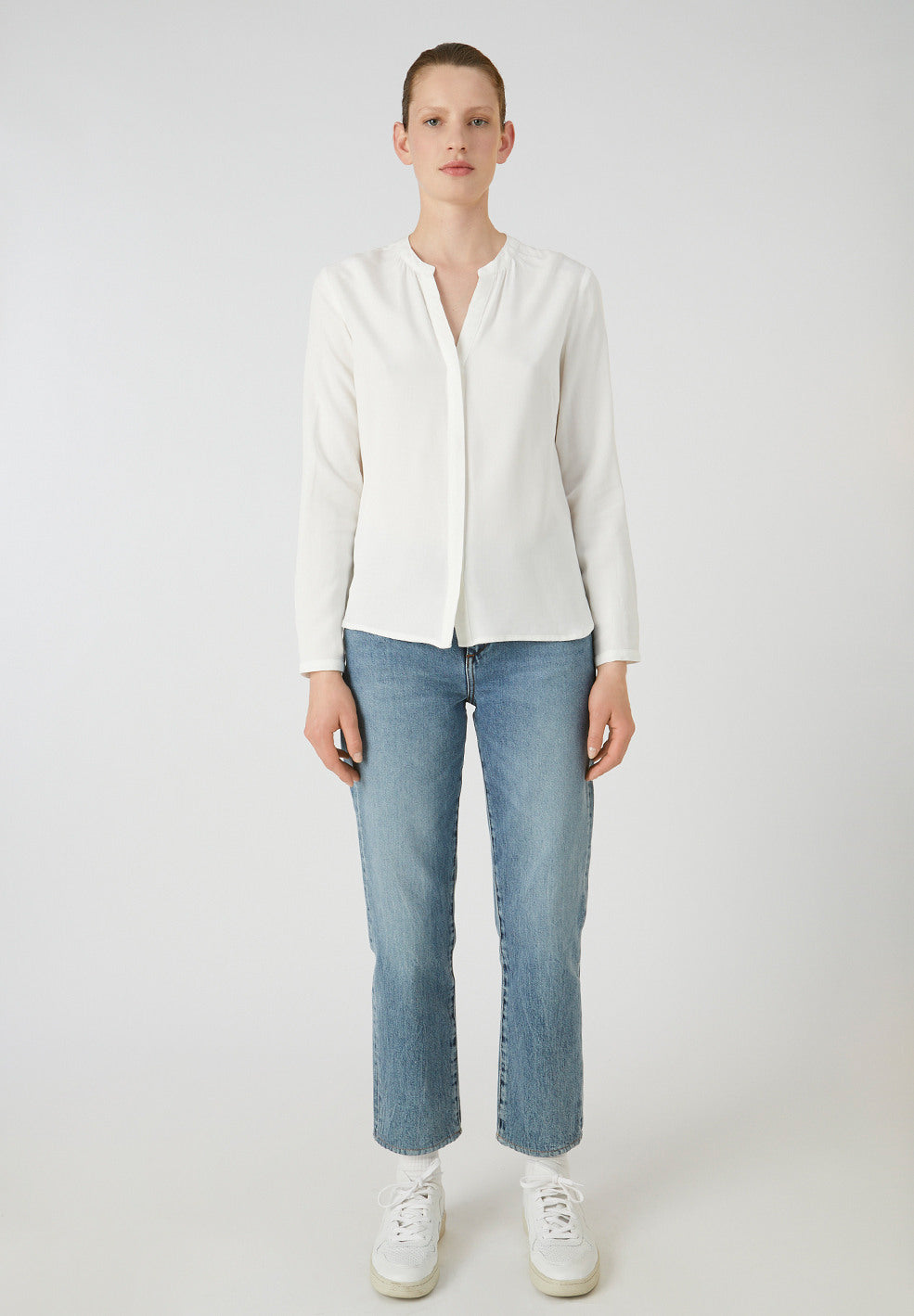 Blouse blanche en lenzing - Sylviaa