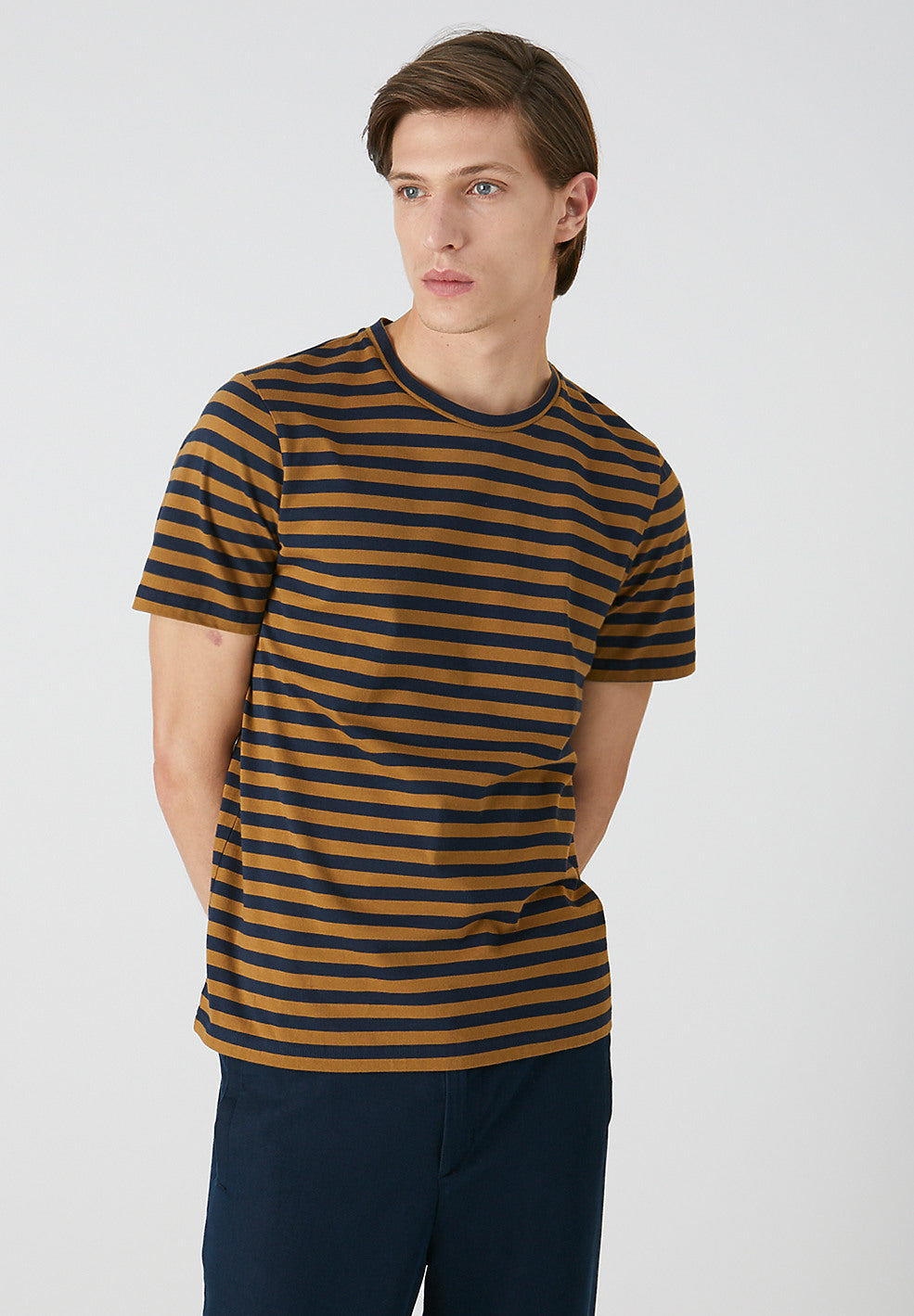 T-shirt rayé en coton bio - Jaames Breton