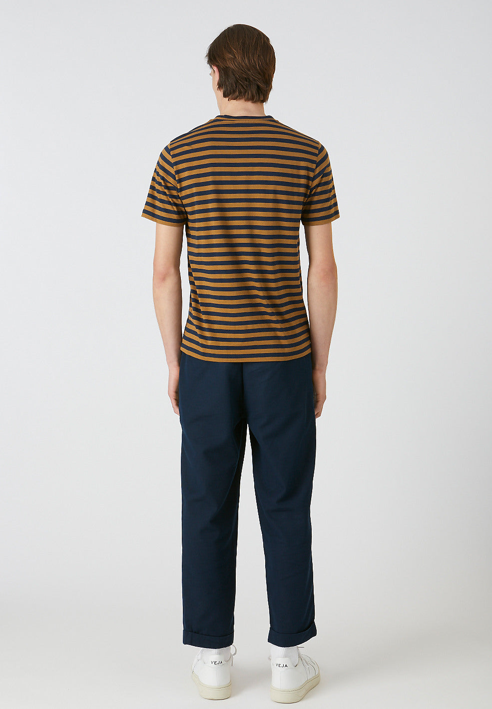 T-shirt rayé en coton bio - Jaames Breton