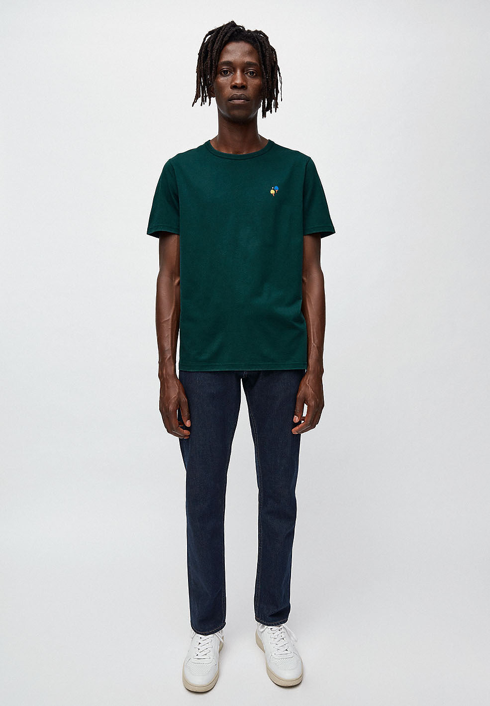 T-shirt vert foncé en coton bio - Paul Ping Pong