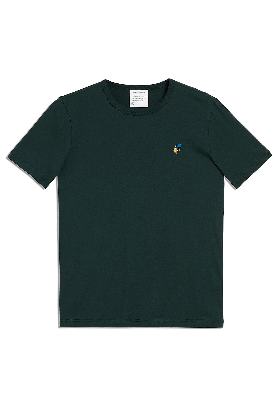 T-shirt vert foncé en coton bio - Paul Ping Pong