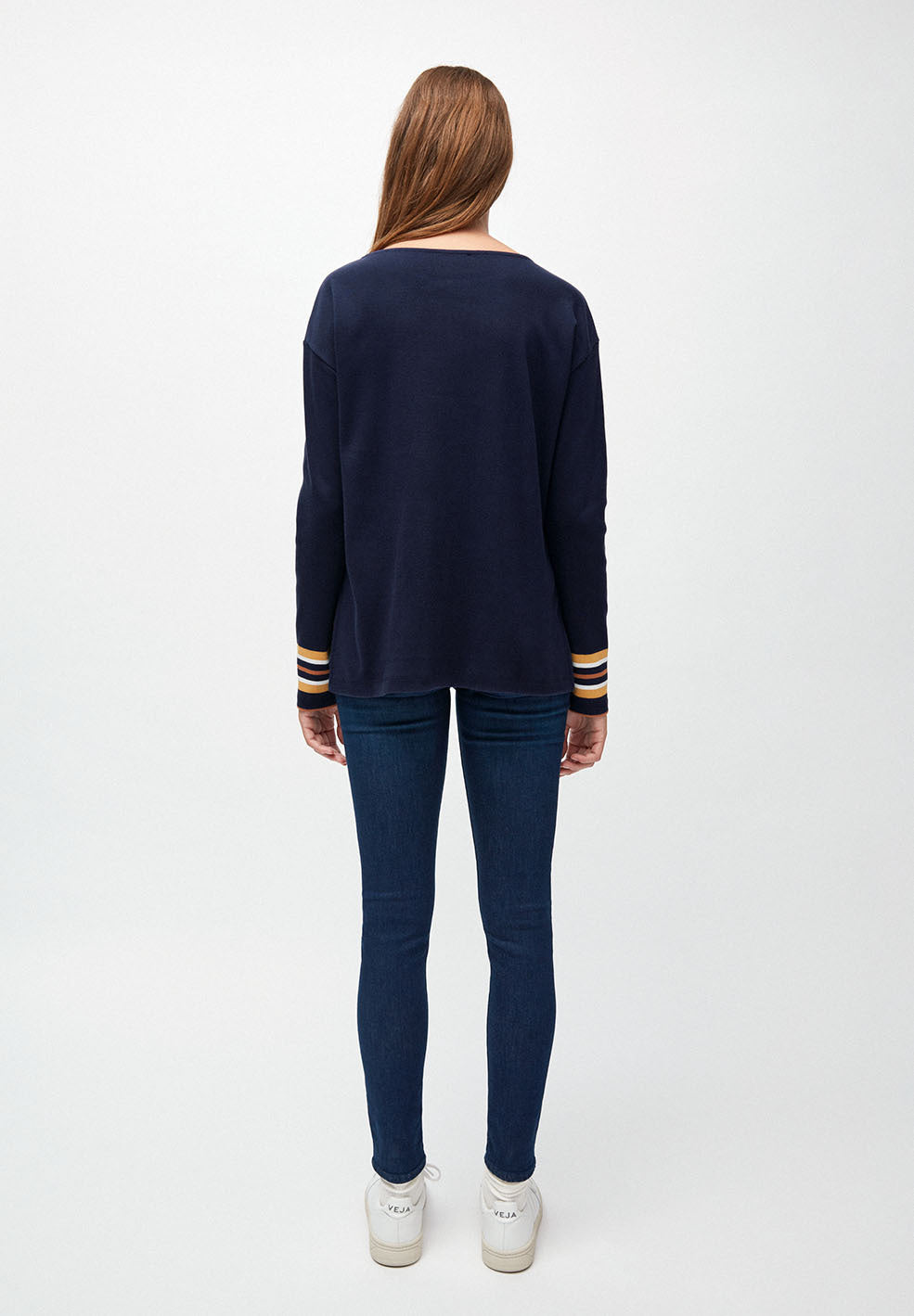 Pull marine rayures en coton bio - feenaa