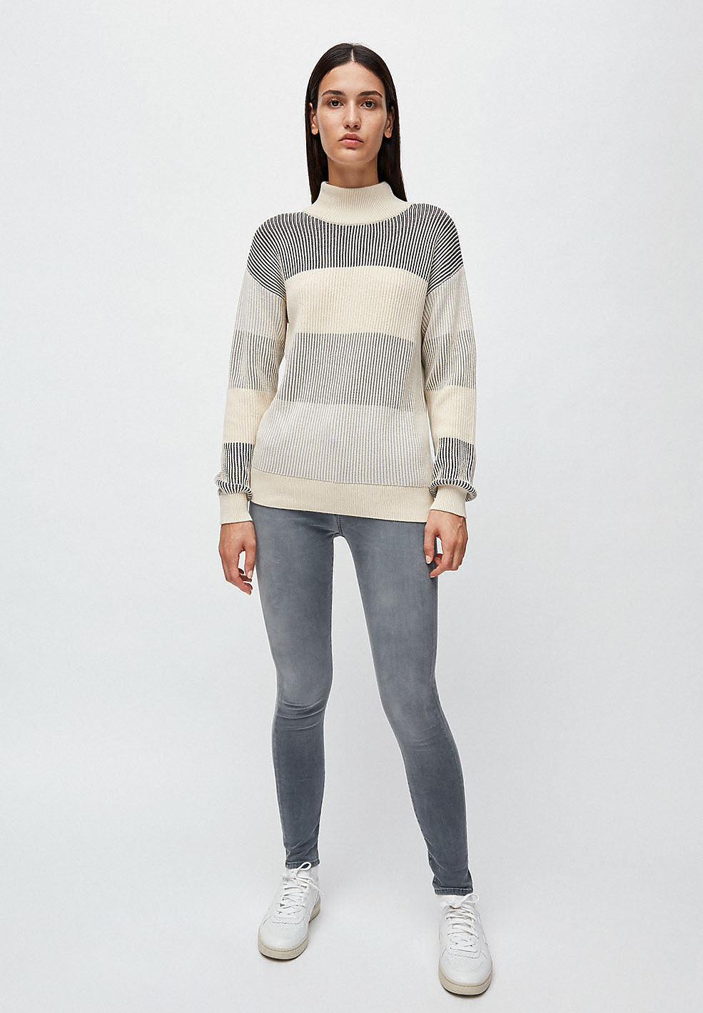 Pull rayé en coton bio - haarpa