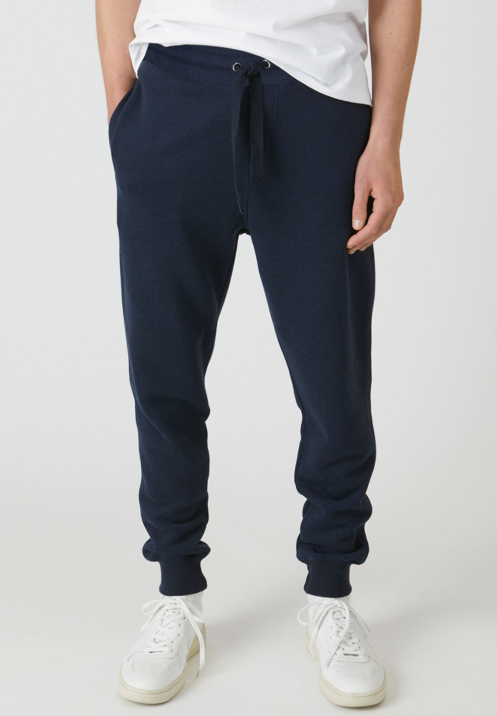 Jogging marine en coton bio et tencel - AARION