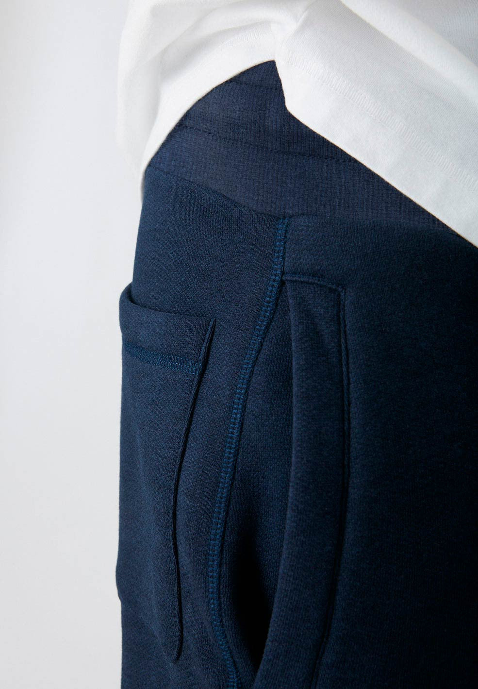 Jogging marine en coton bio et tencel - AARION