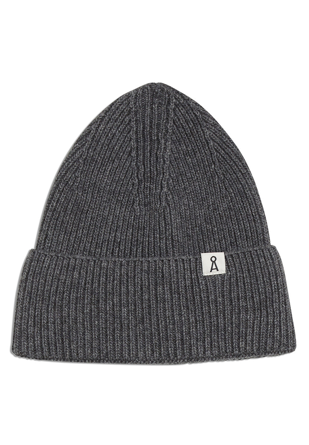 Bonnet gris en coton et laine bio - maax mid grey melange